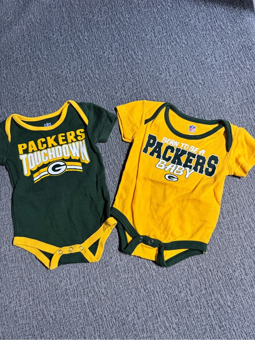 NFL Packers Creeper Set - Bundle of 2